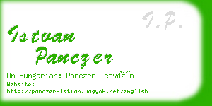 istvan panczer business card